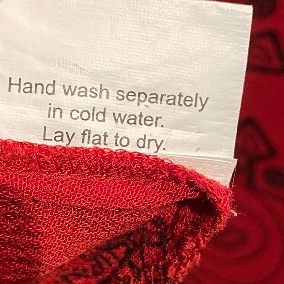 Earthbound Trading Co Red Caftan Dress, size XL - Picture 6 of 10